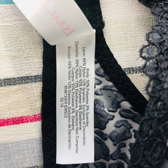 Isaac Mizrahi Balconette Push-Up Bra Animal Print Lace Trim Size 34C NWT - Picture 13 of 15